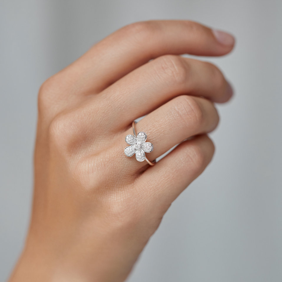 Prsten s diamanty Morning Flower