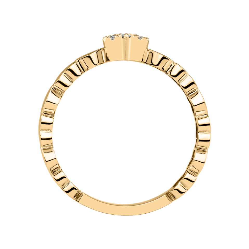 Prsten s diamanty Heart Galaxy