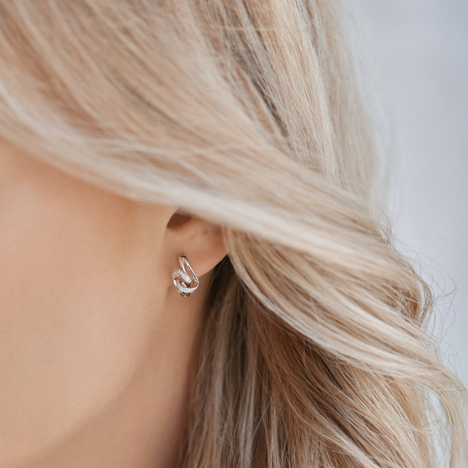 Náušnice s diamanty First Impression