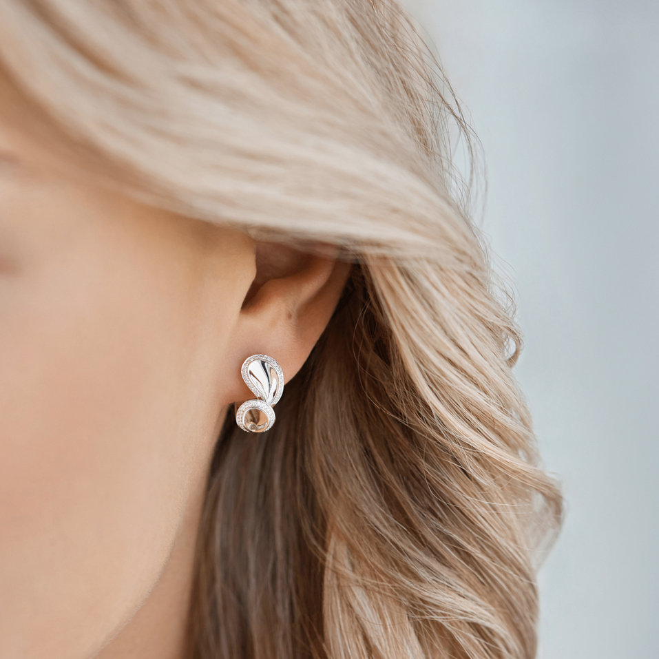 Náušnice s diamanty Fancy Drops