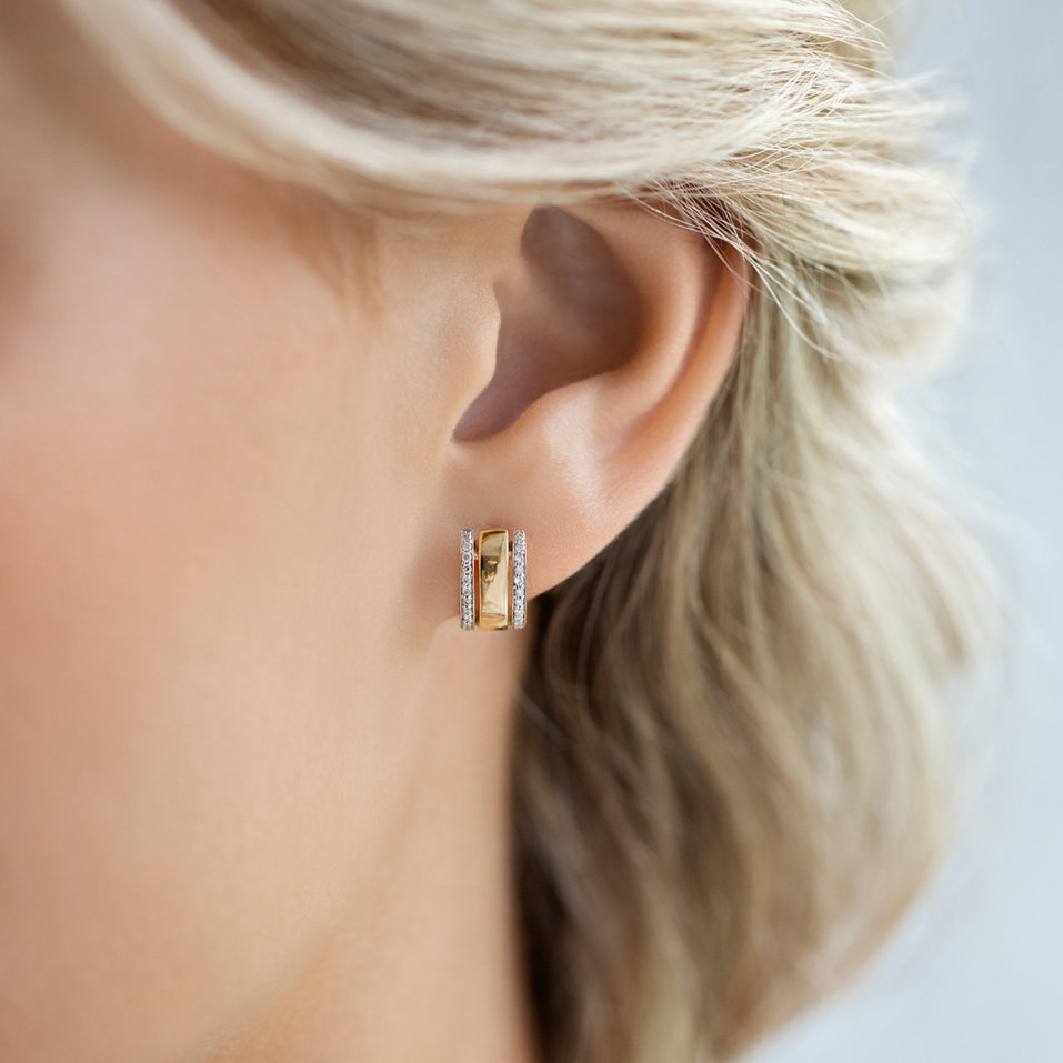 Náušnice s diamanty Amazing Symetry