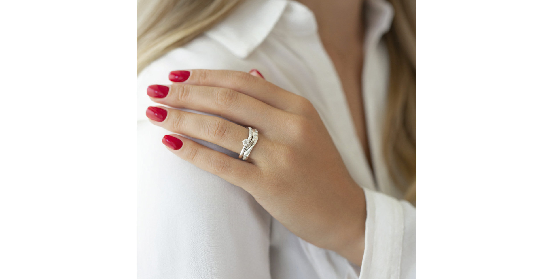 Prsten s diamanty Love Line