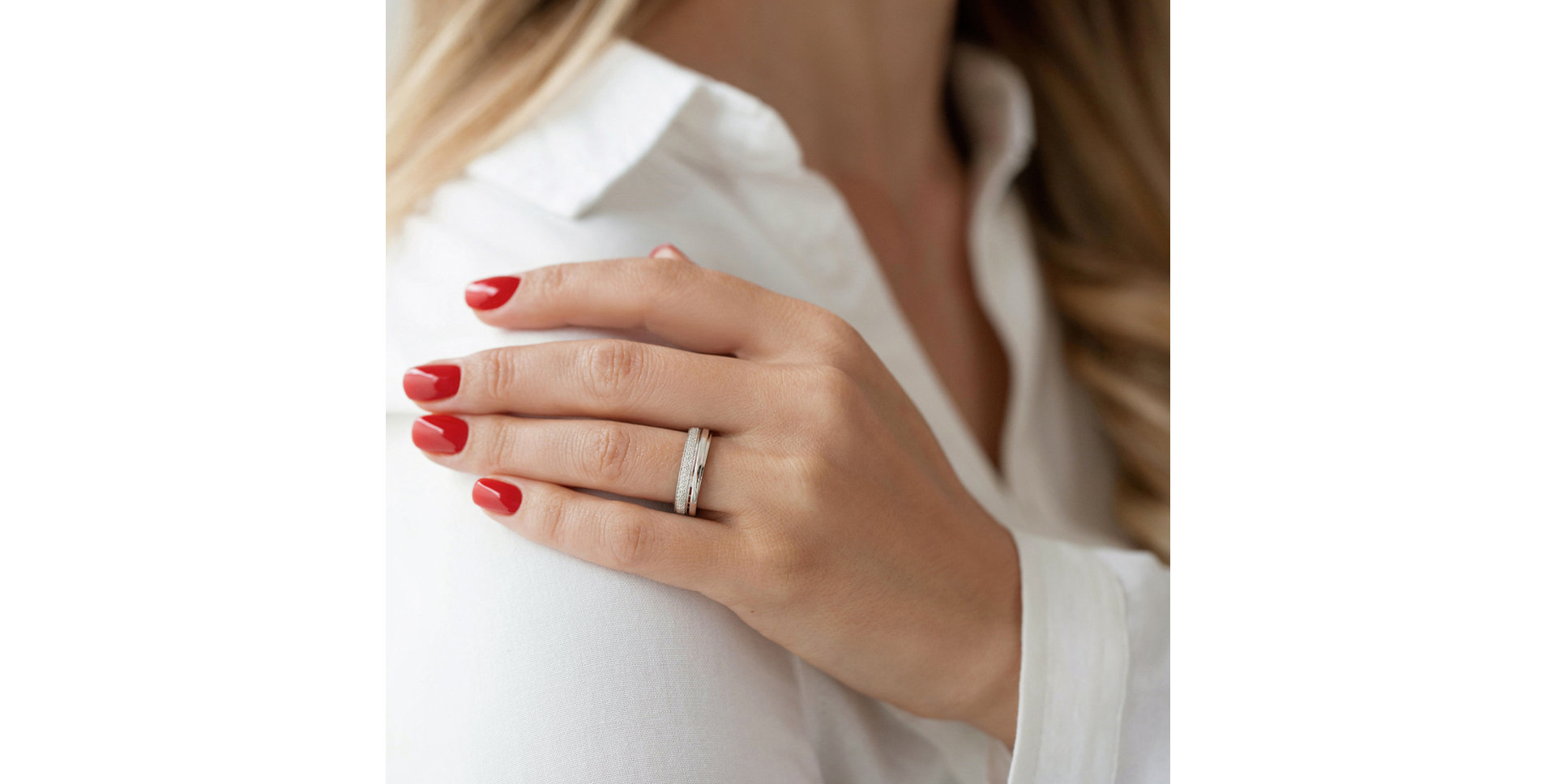 Prsten s diamanty Dream Ribbon