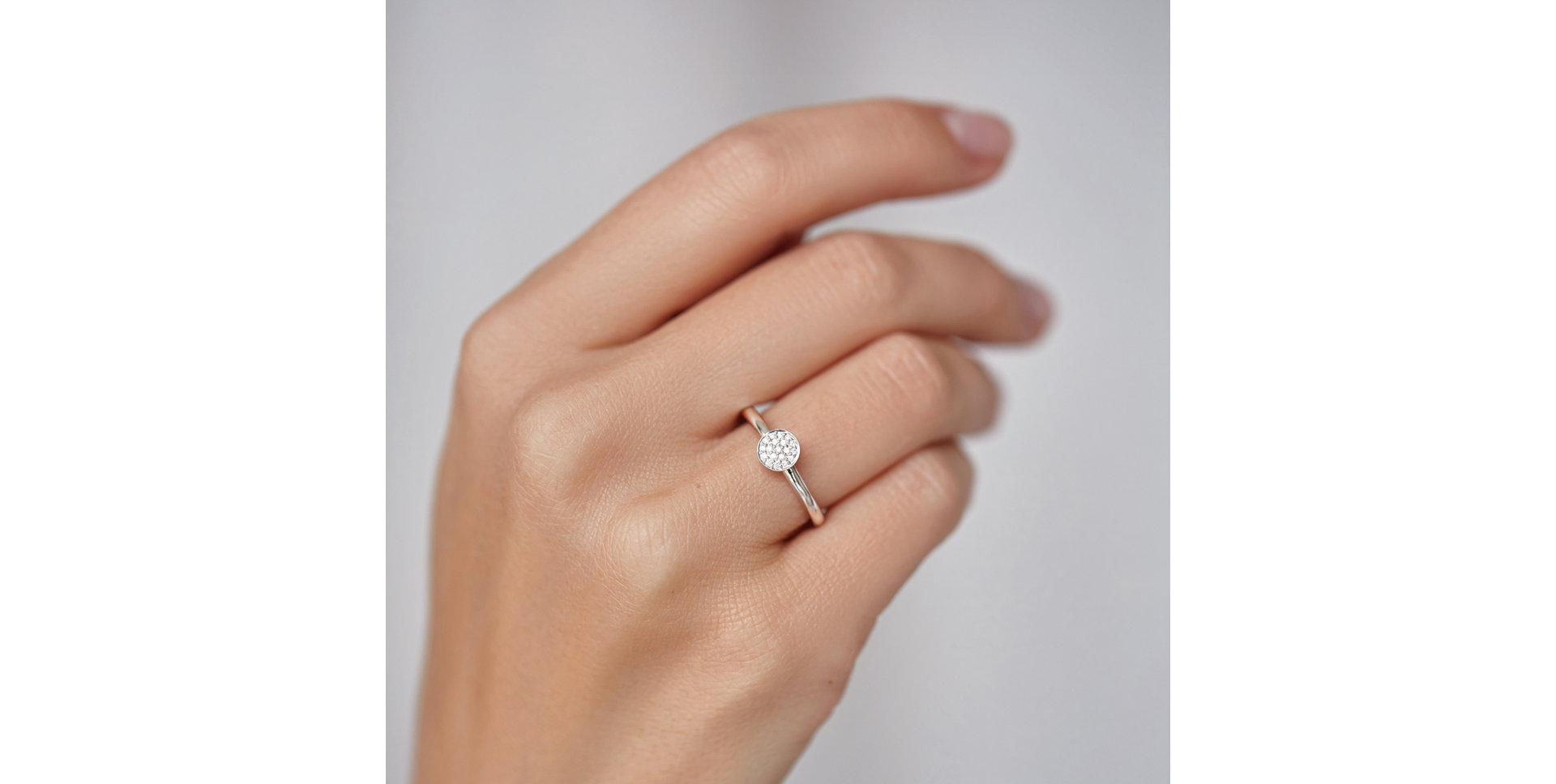 Prsten s diamanty Infinite Circle