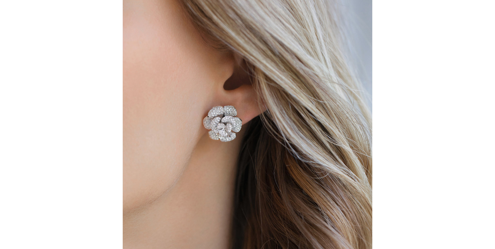 Náušnice s diamanty Precious Petal