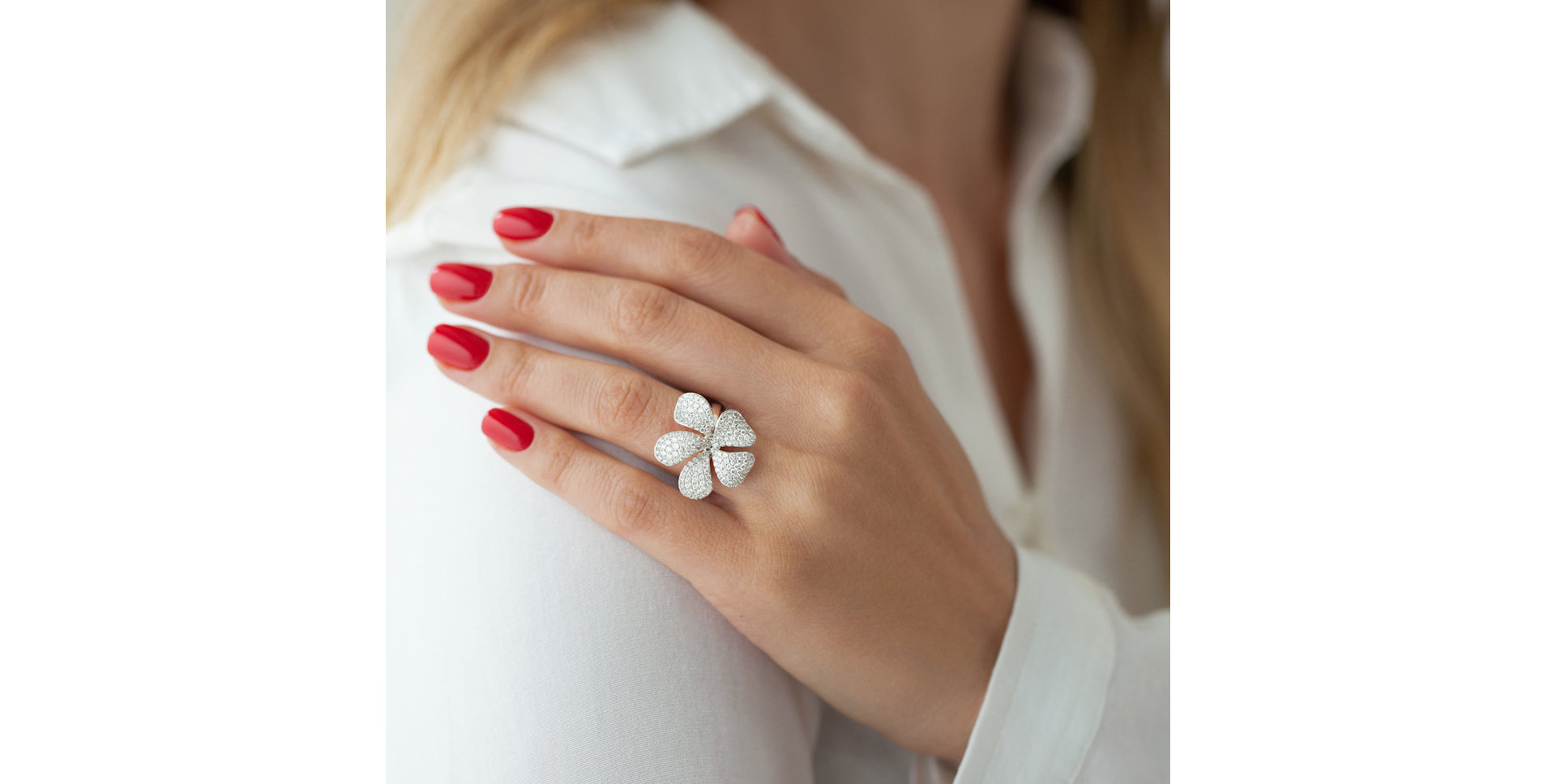 Prsten s diamanty Dreamy Flower