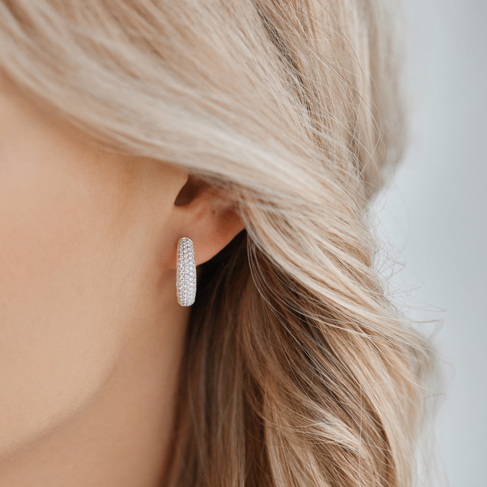 Náušnice s diamanty Inferno Rain