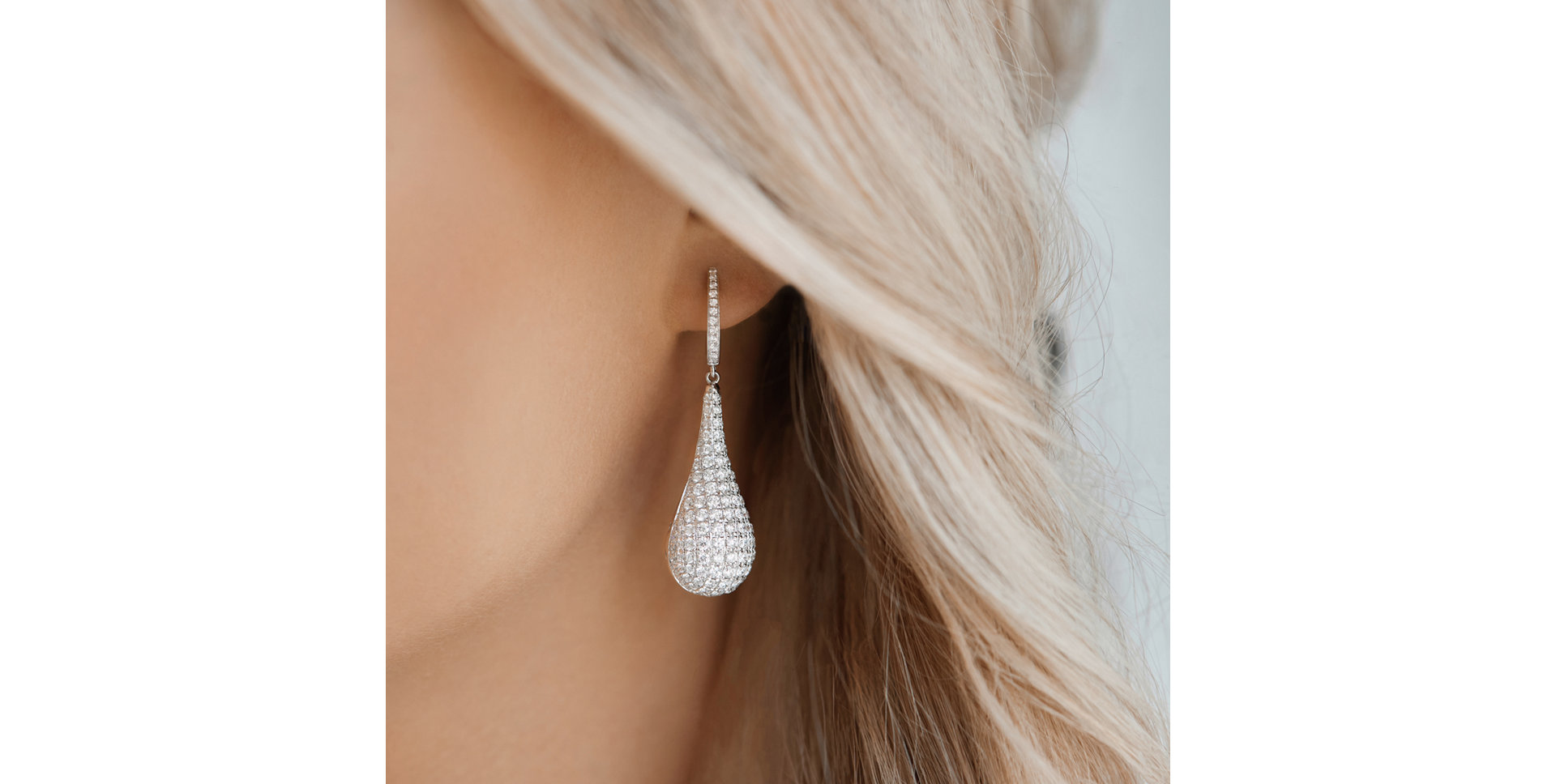 Náušnice s diamanty Inferno Tears