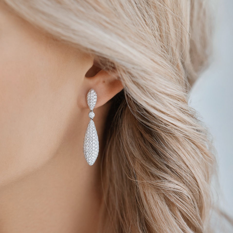 Náušnice s diamanty Inferno Secret