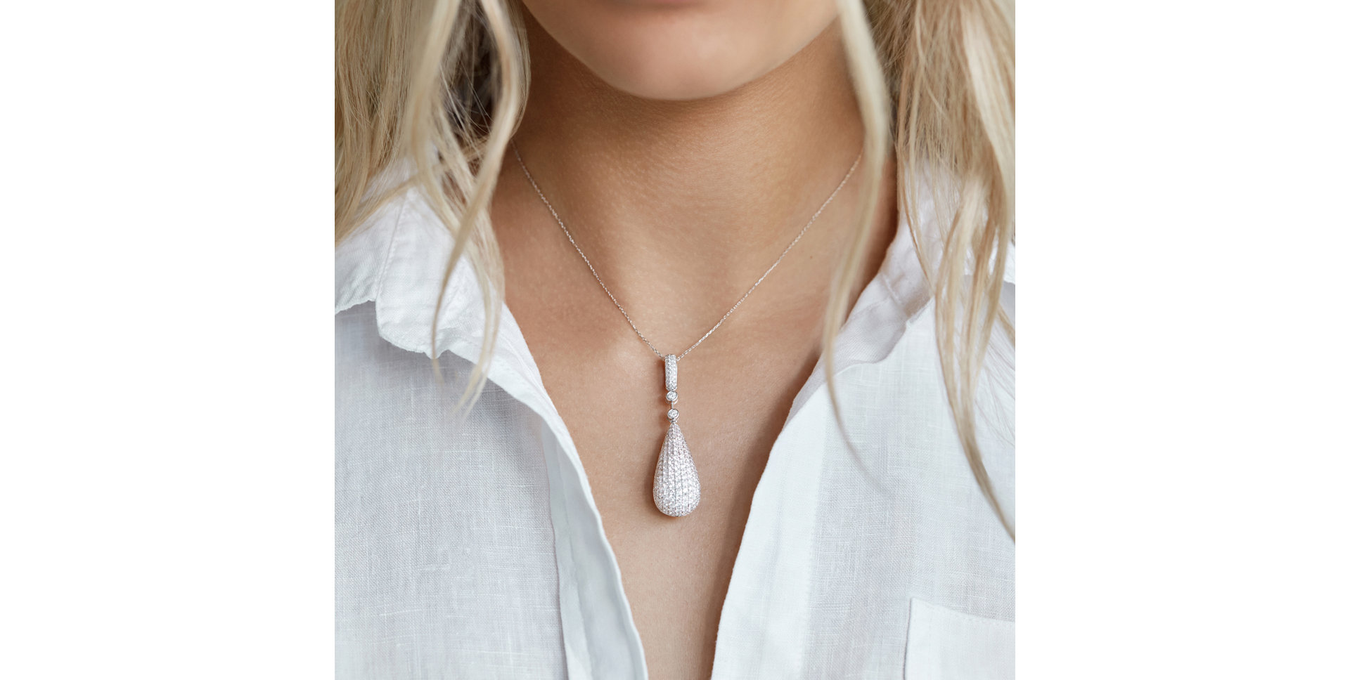 Přívěs s diamanty Sparkling Tear