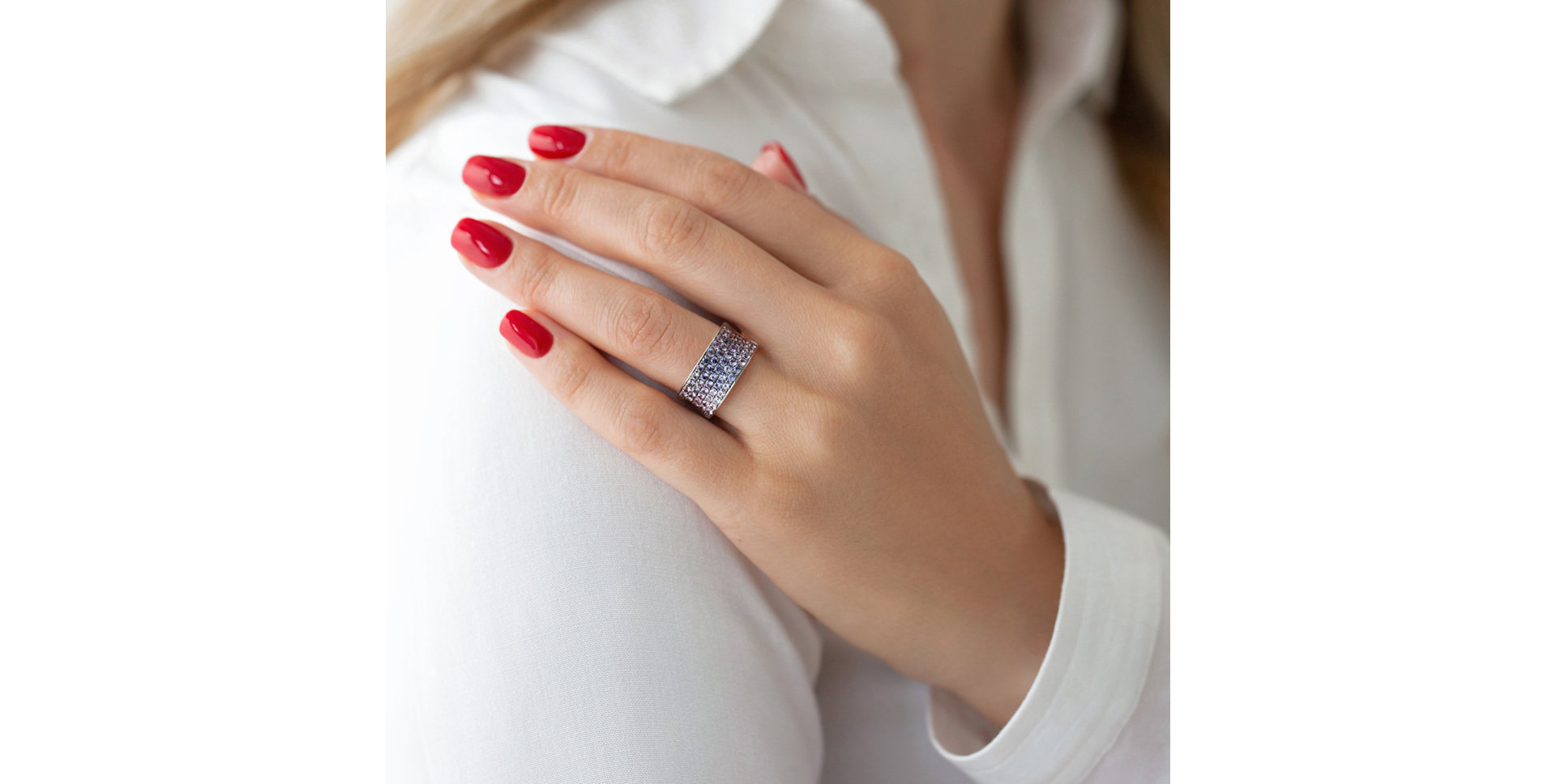 Prsten se safíry Allie