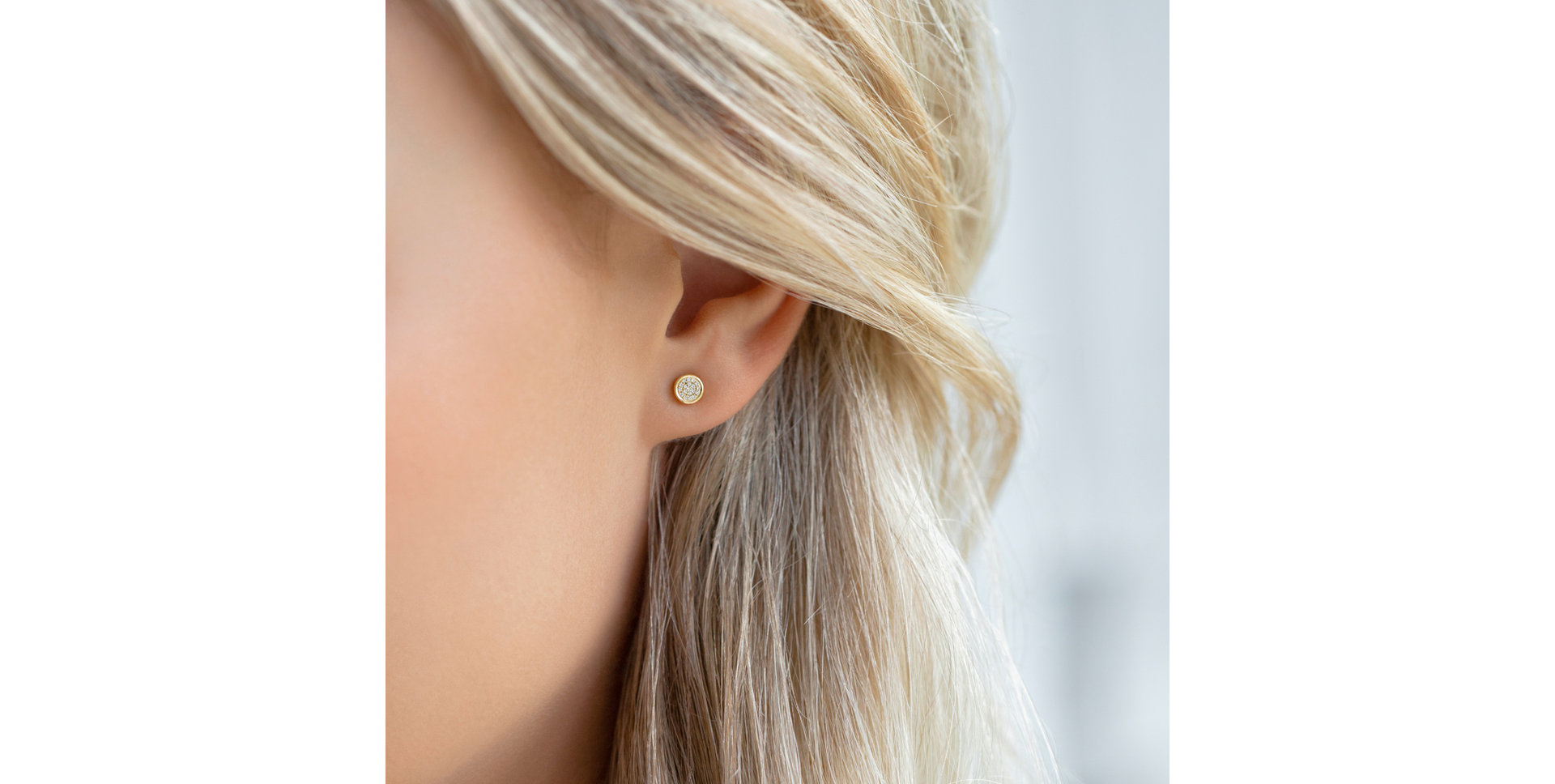 Náušnice s diamanty Endless Circle