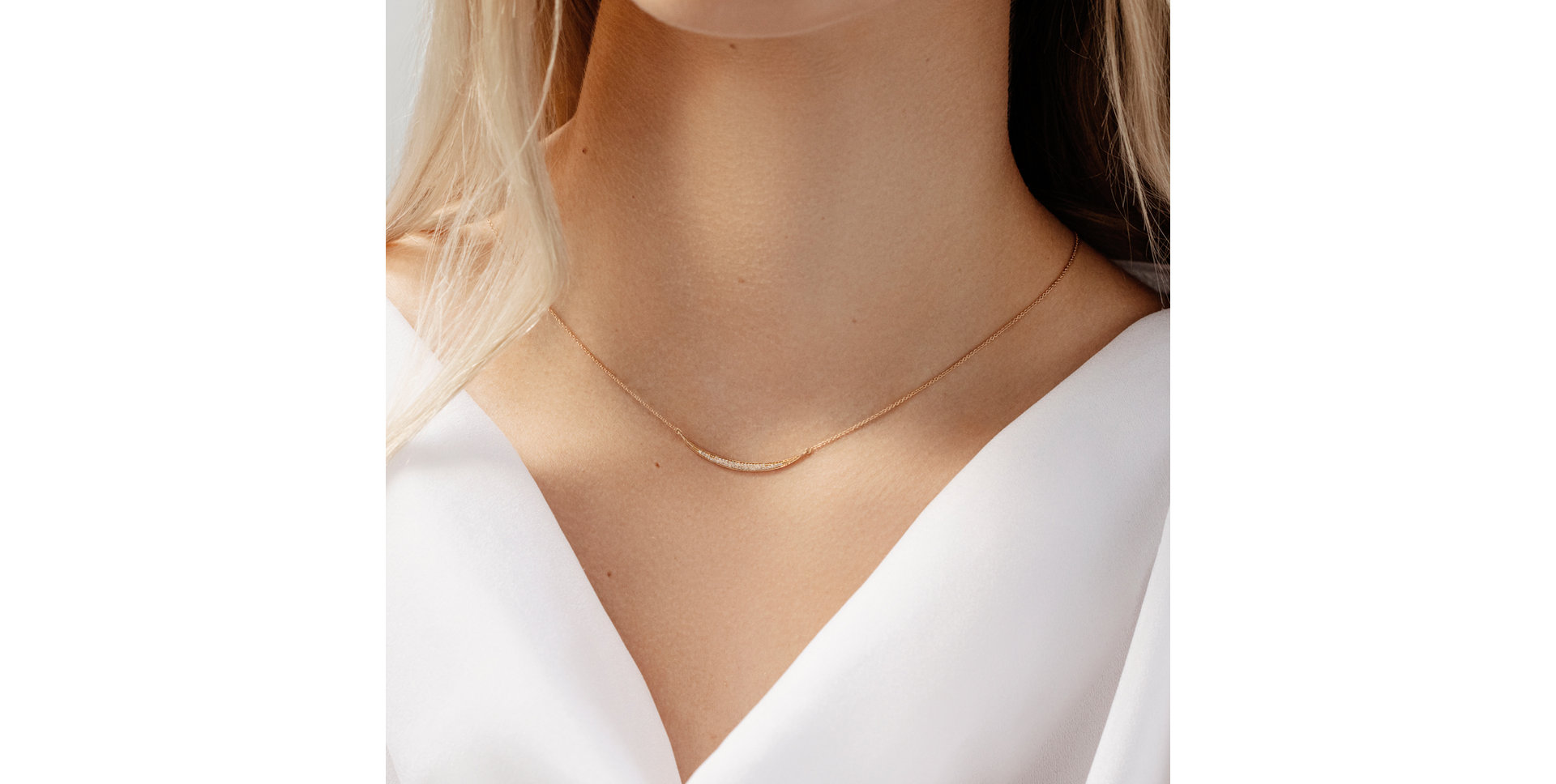 Náhrdelník s diamanty Line