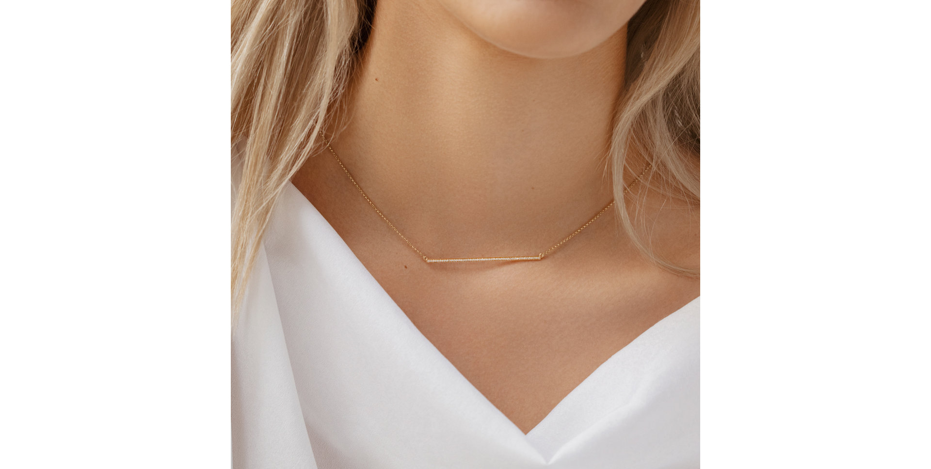 Náhrdelník s diamanty Line