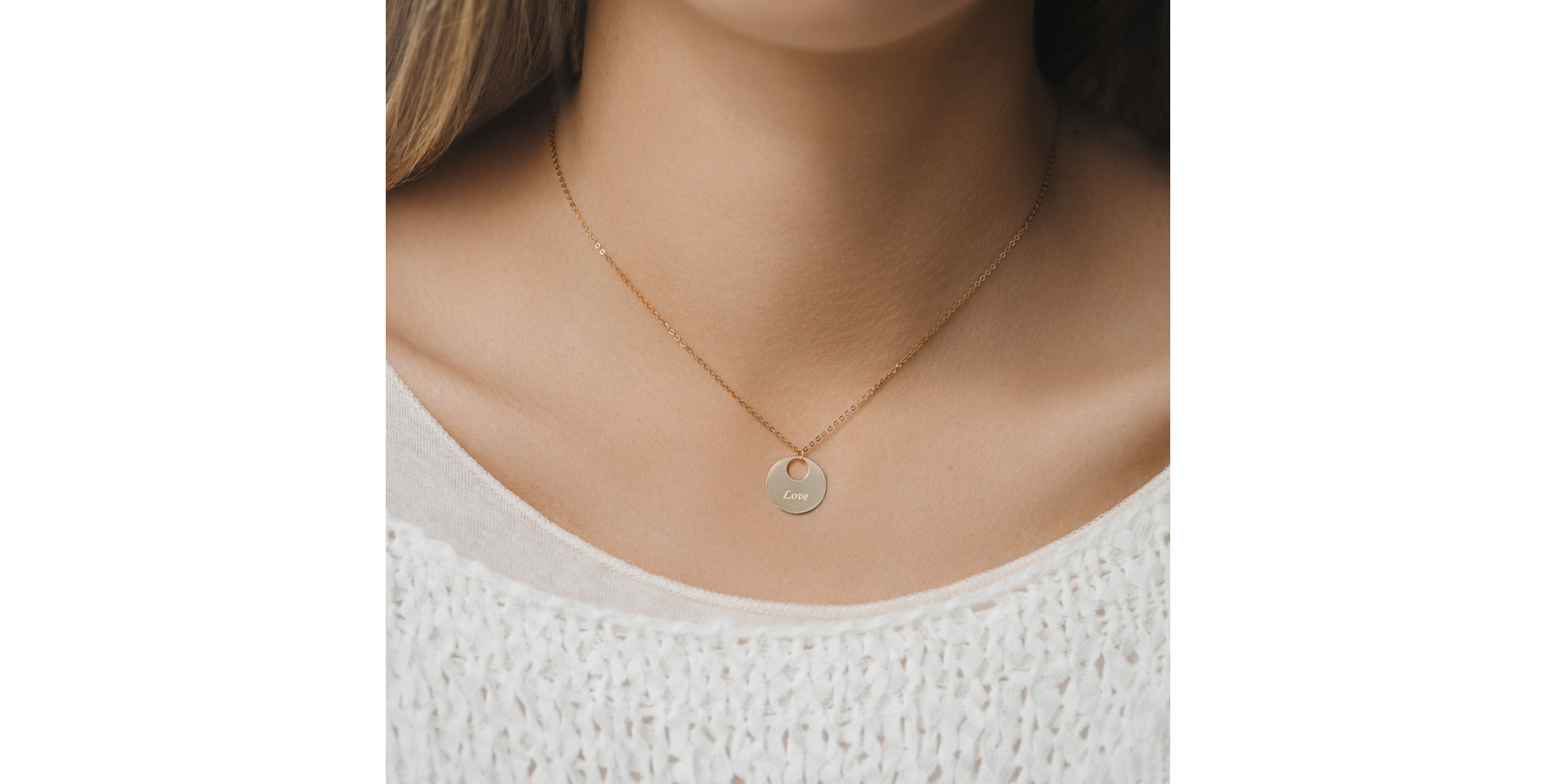 Náhrdelník s diamantem Love Courier