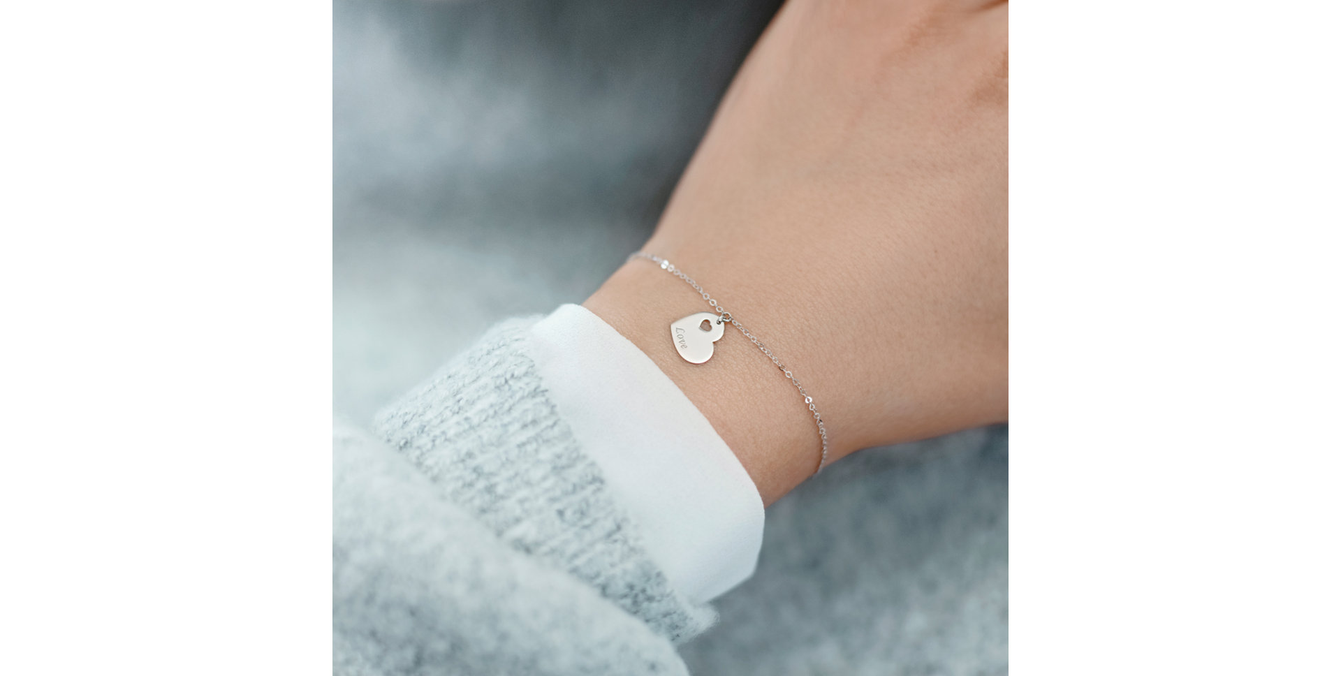 Náramek s diamantem Passion Heart