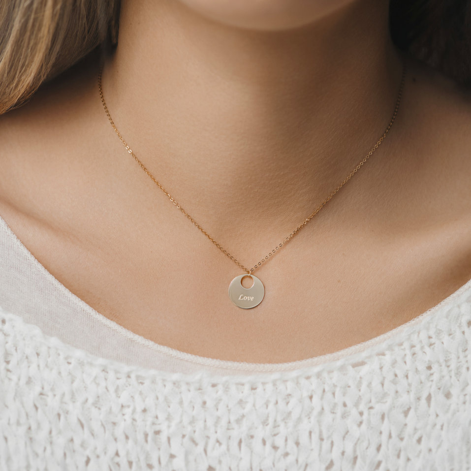 Náhrdelník s diamantem Love Courier