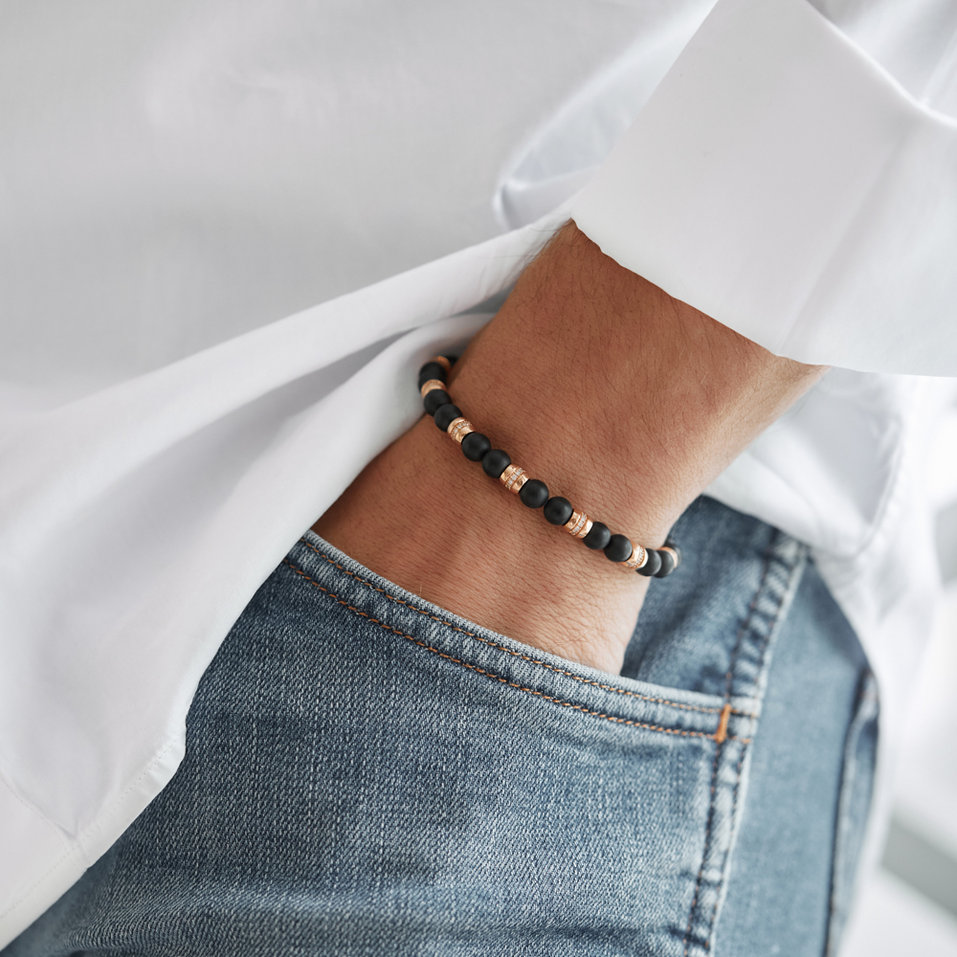 Náramek s diamanty a acháty Moonlight Jewel