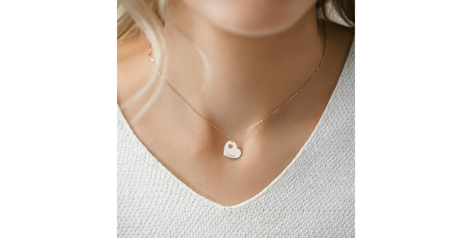 Náhrdelník s diamantem Double Love