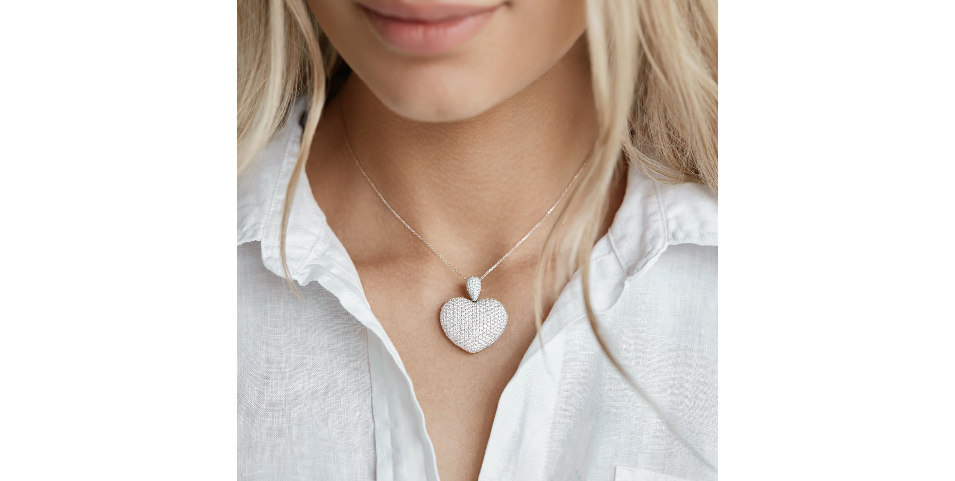 Přívěs s diamanty Heart Brilliance