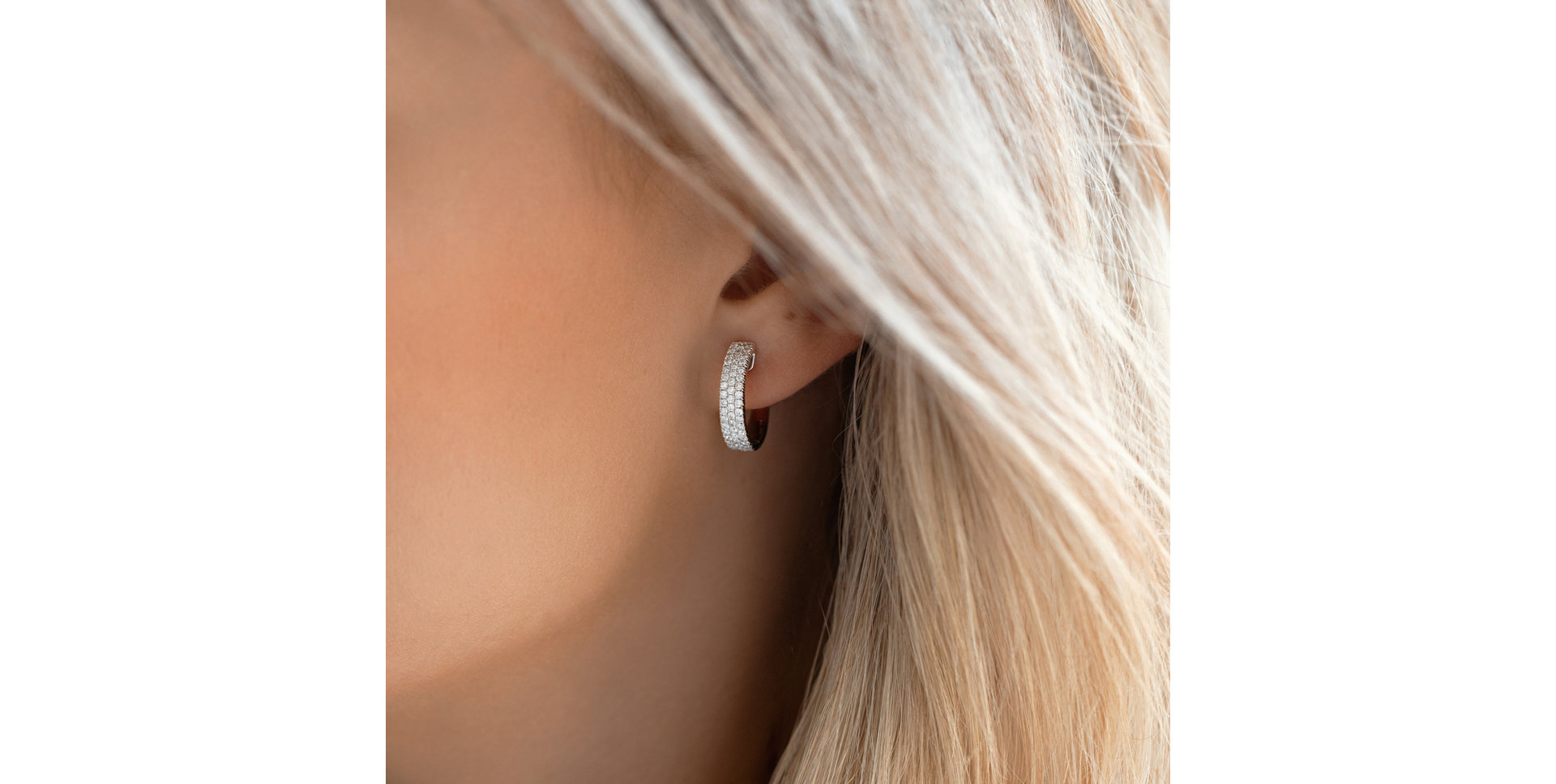 Náušnice s hnědými diamanty Seraph Waterfall