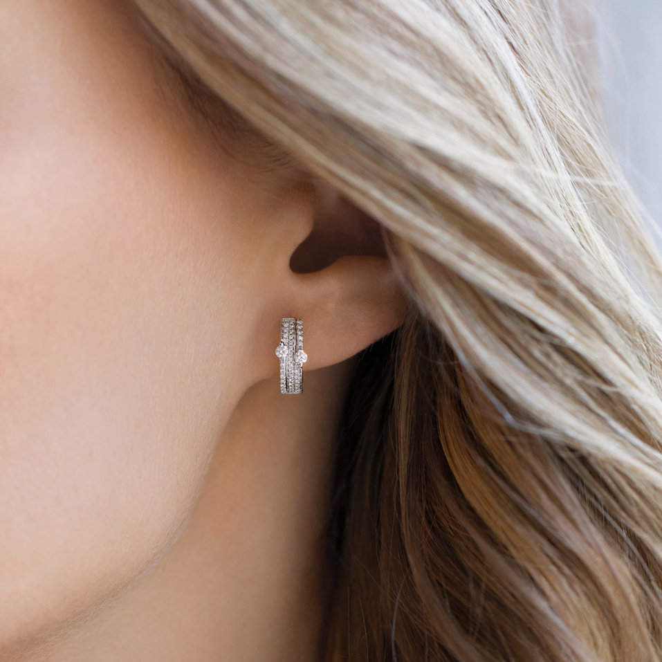 Náušnice s diamanty Ester