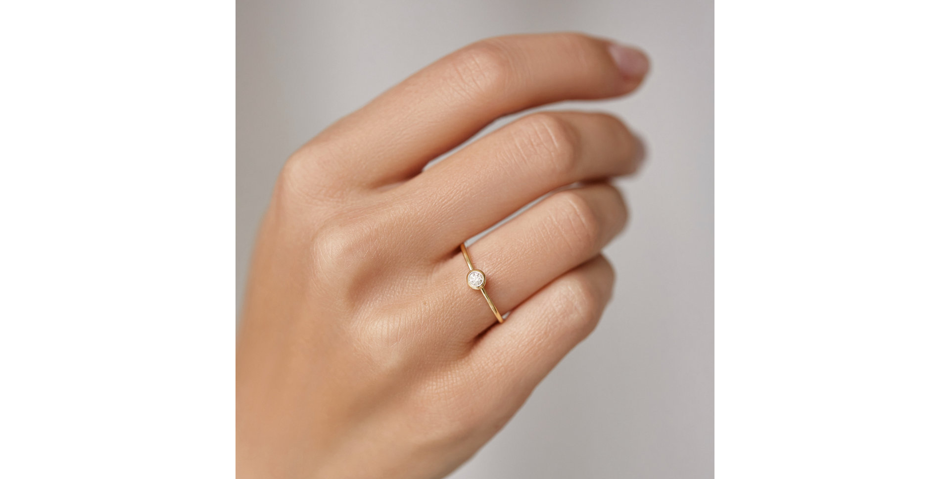 Prsten s diamantem Sparkling Dots