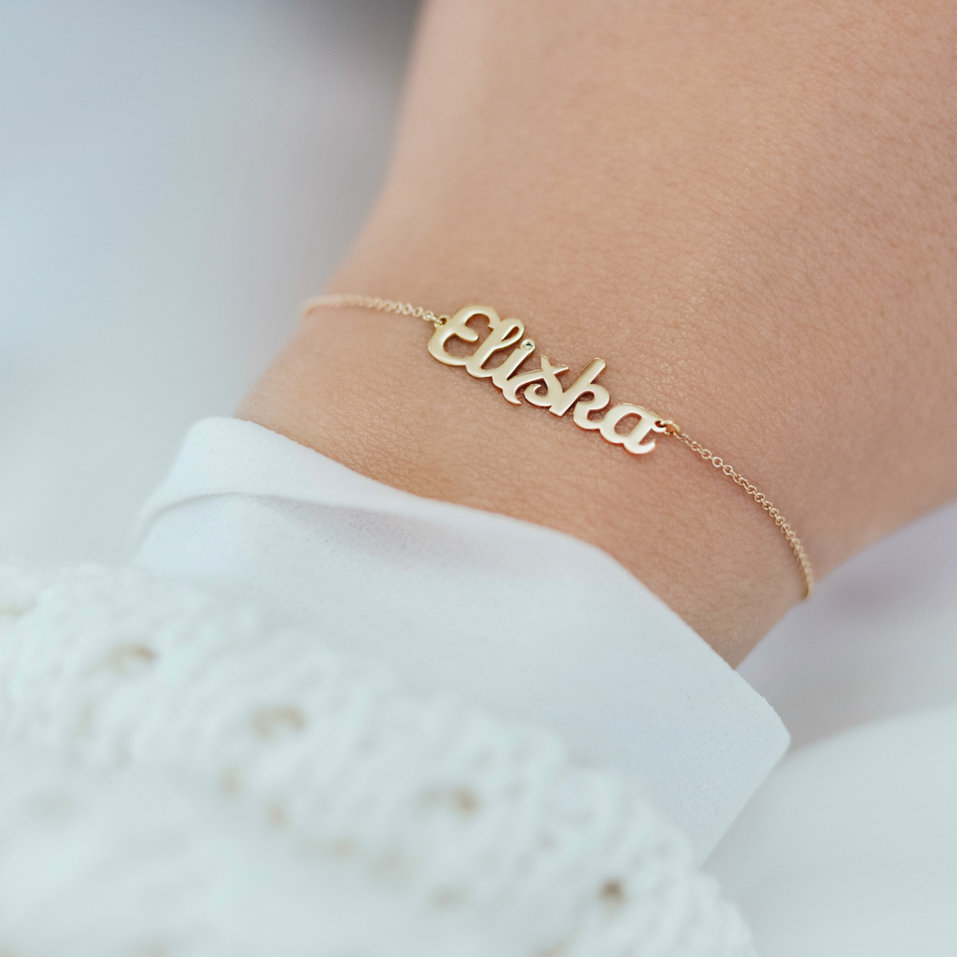 Náramek s diamantem Curly