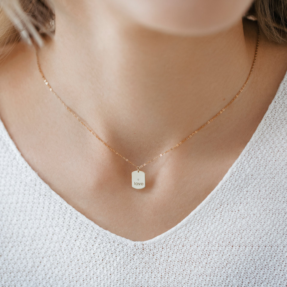 Náhrdelník s diamantem Diamond Amour