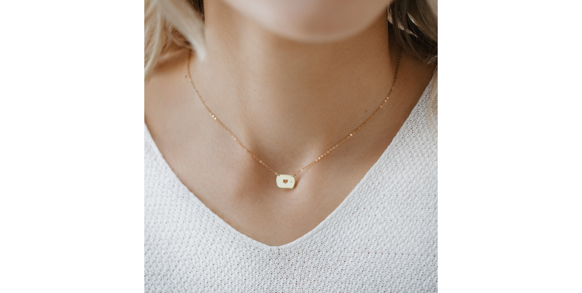 Náhrdelník s diamantem Military Love