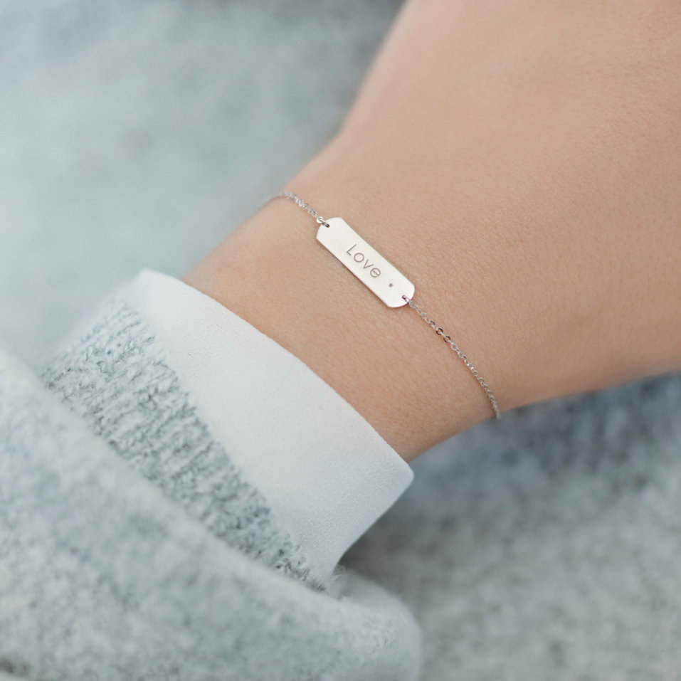 Náramek s diamantem Amour Glamour