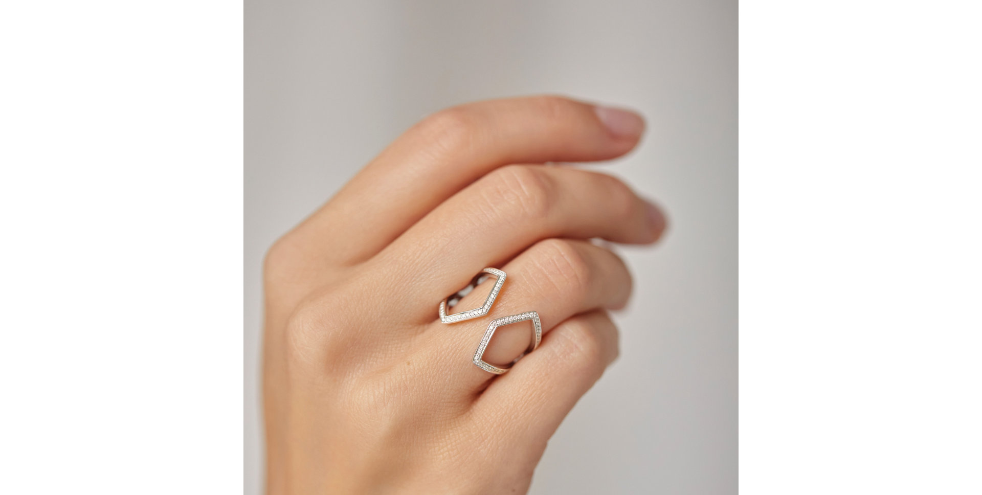 Prsten s diamanty Shiny Vanity