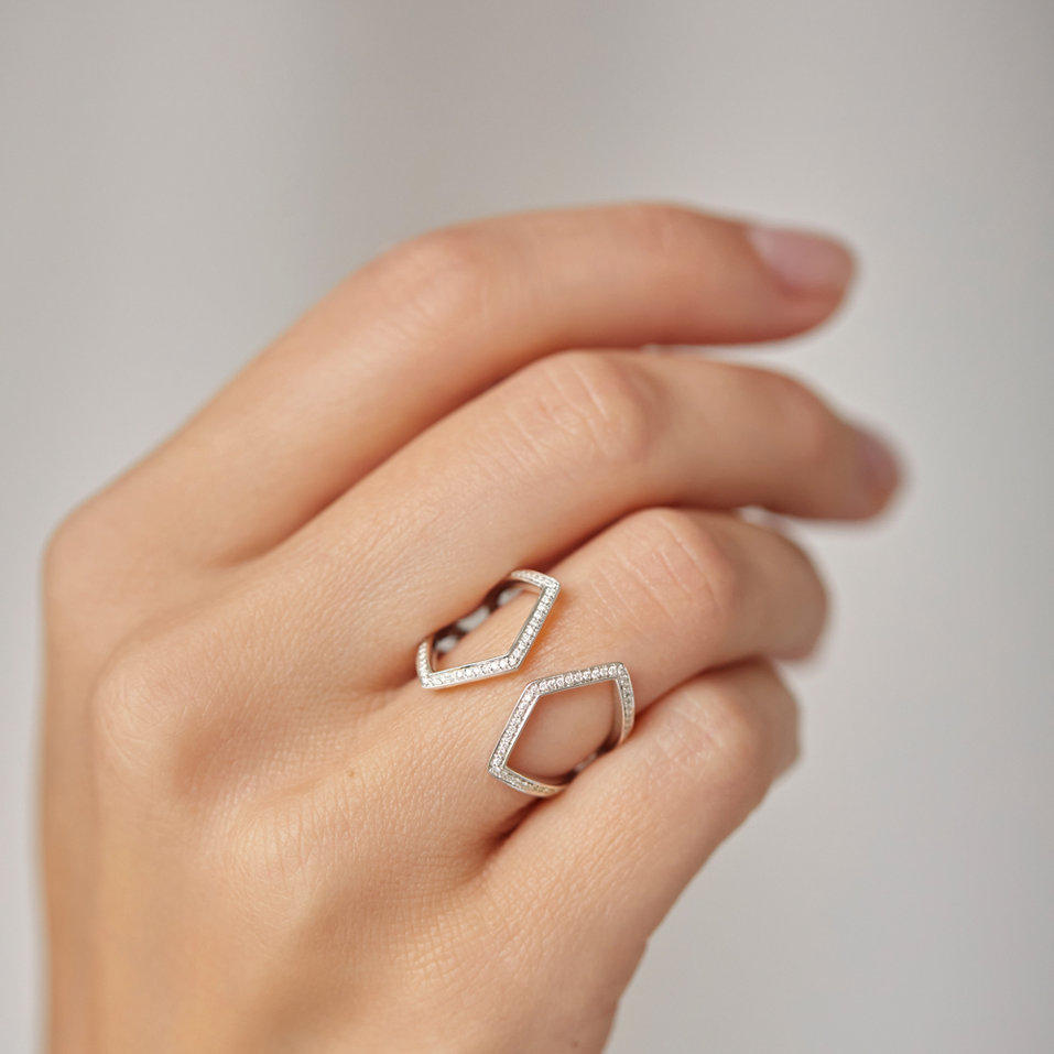 Prsten s diamanty Shiny Vanity