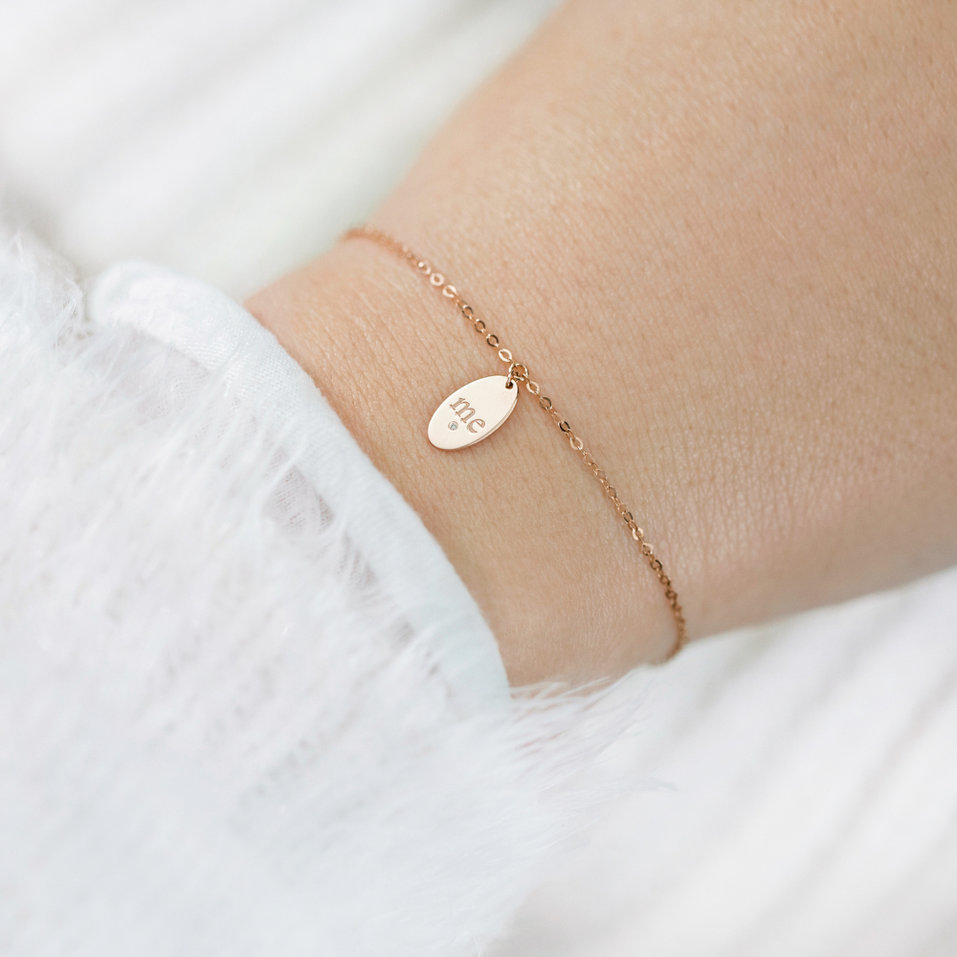 Náramek s diamantem Love Amour Message