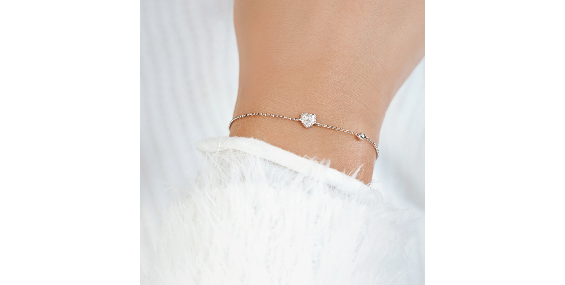 Náramek s diamanty My Heart