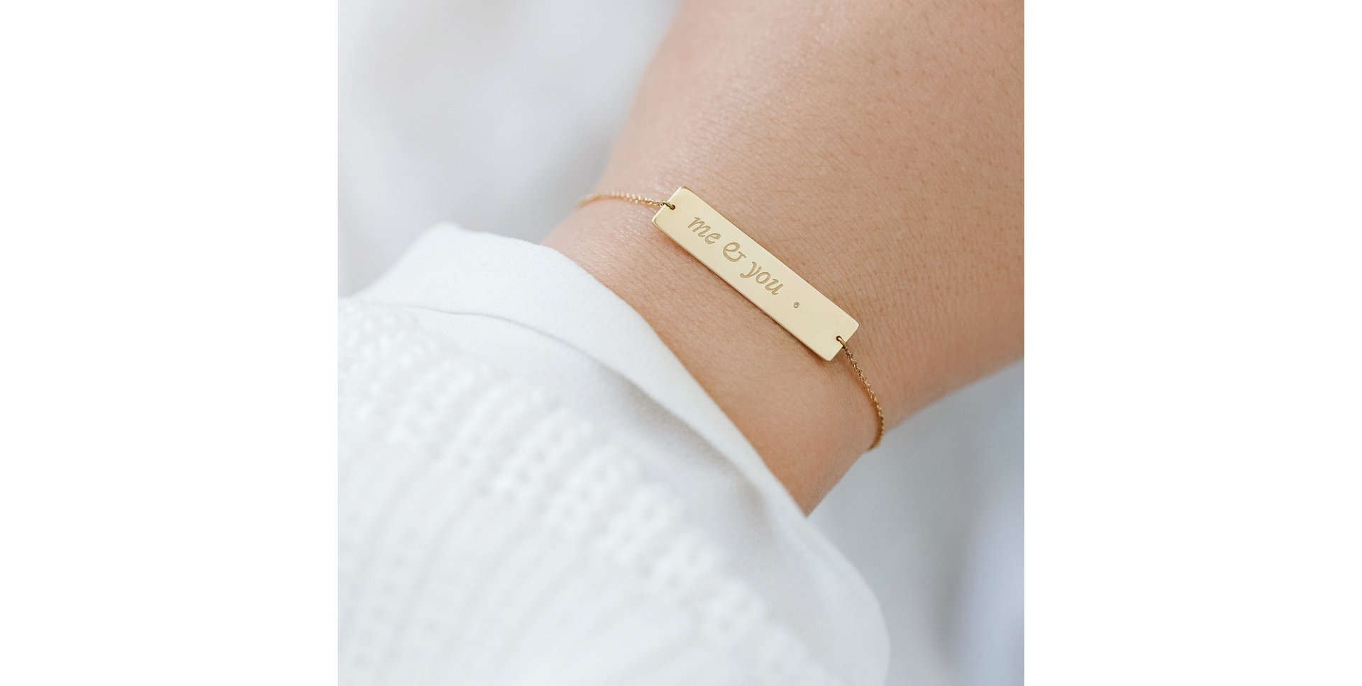 Náramek s diamantem Me and You