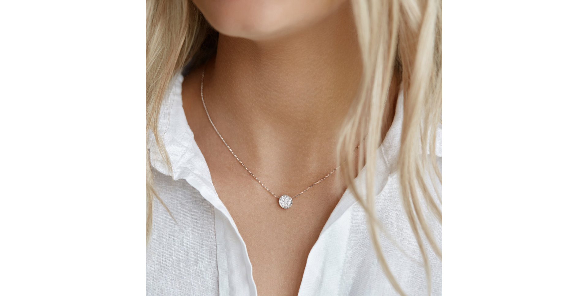 Náhrdelník s diamanty Vesper Touch