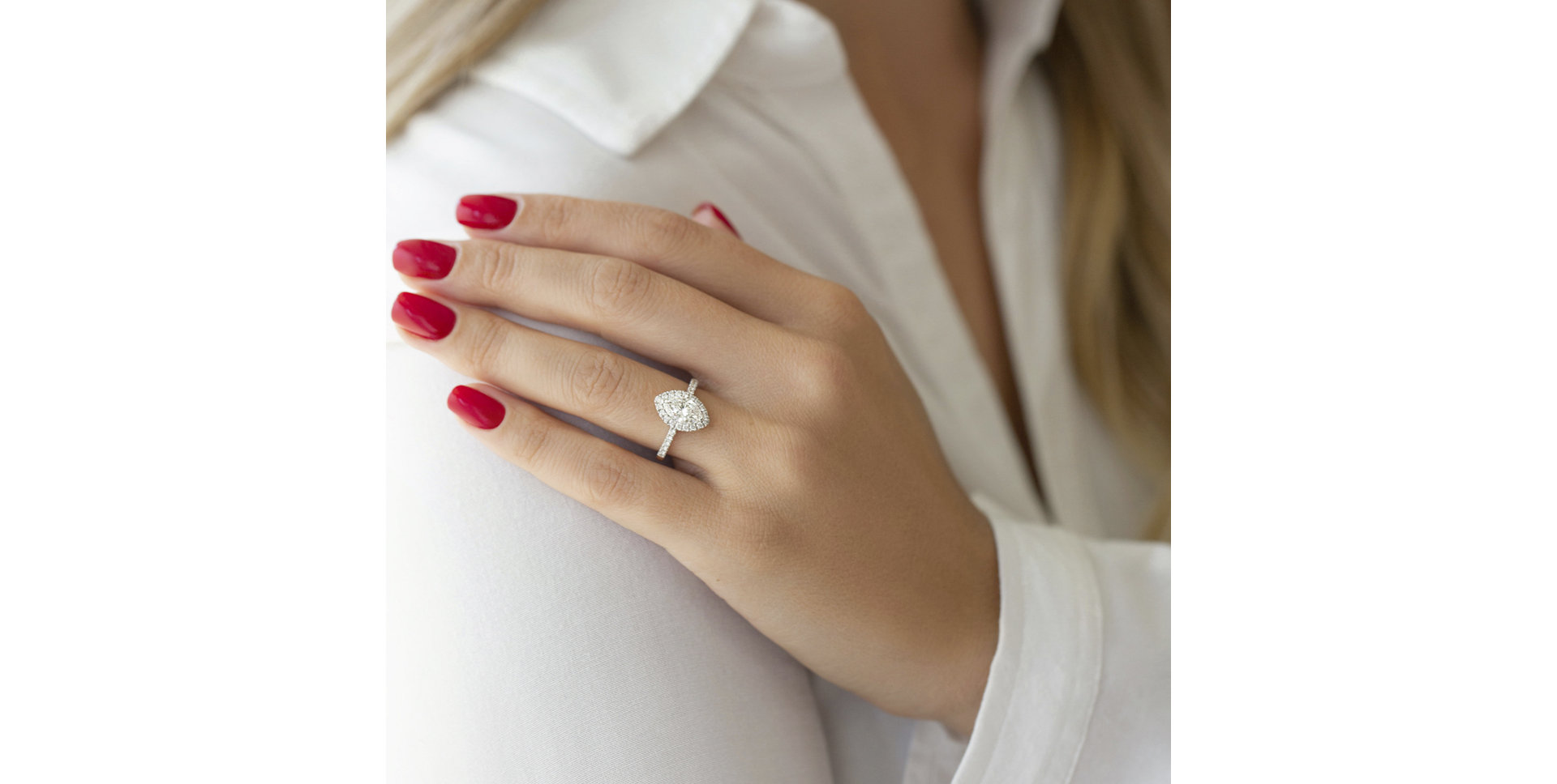 Prsten s diamanty Marquise Glory