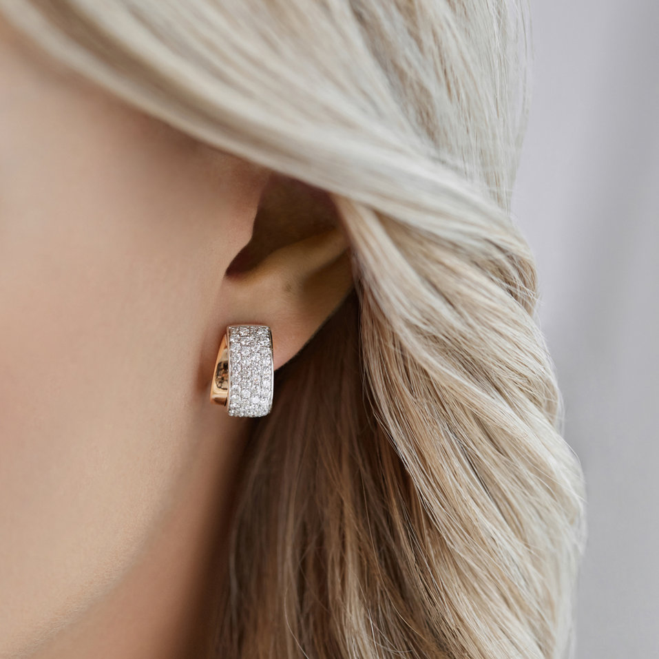 Náušnice s diamanty Galaxy Poem