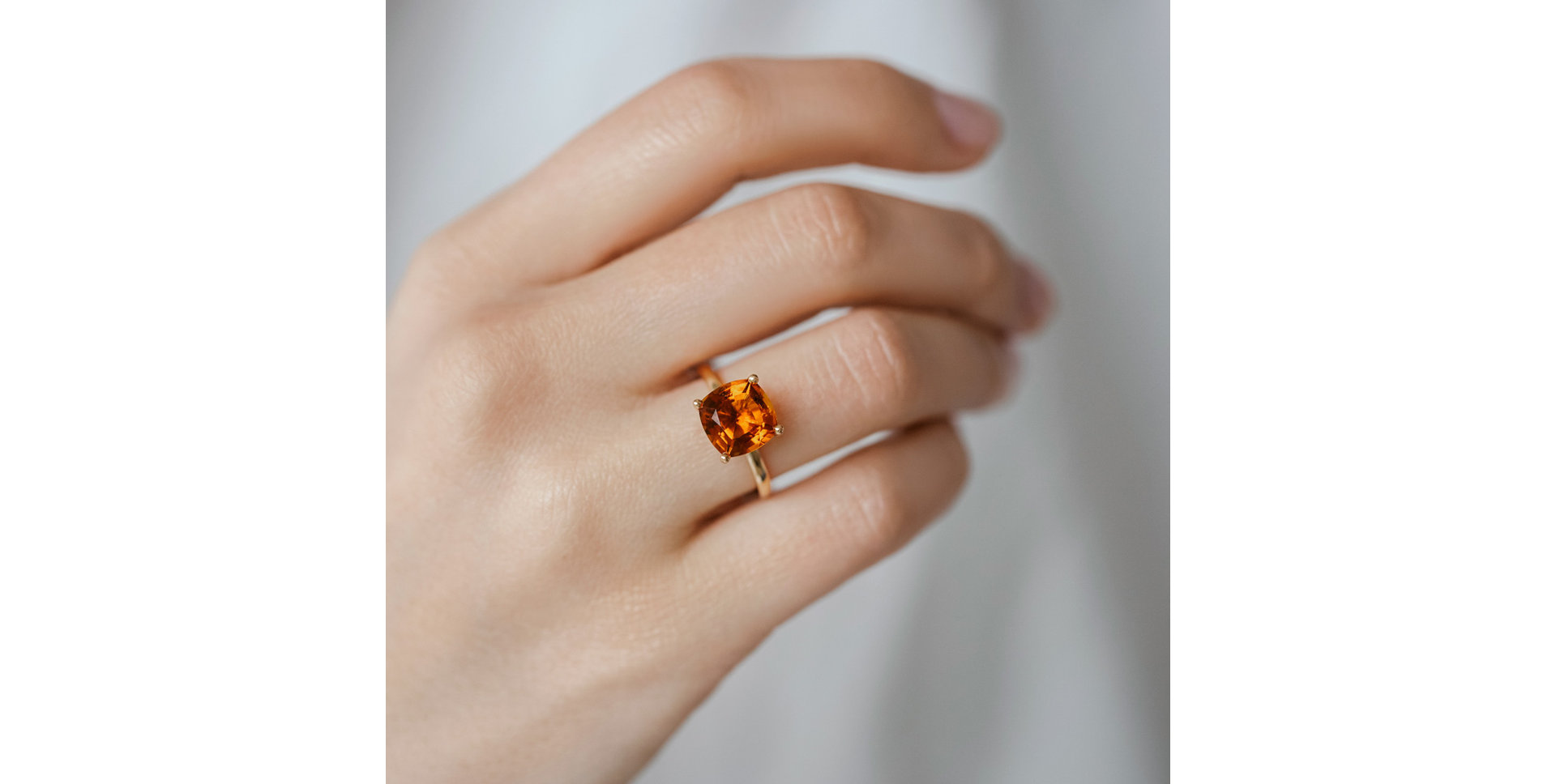 Prsten s morganitem Bonbon