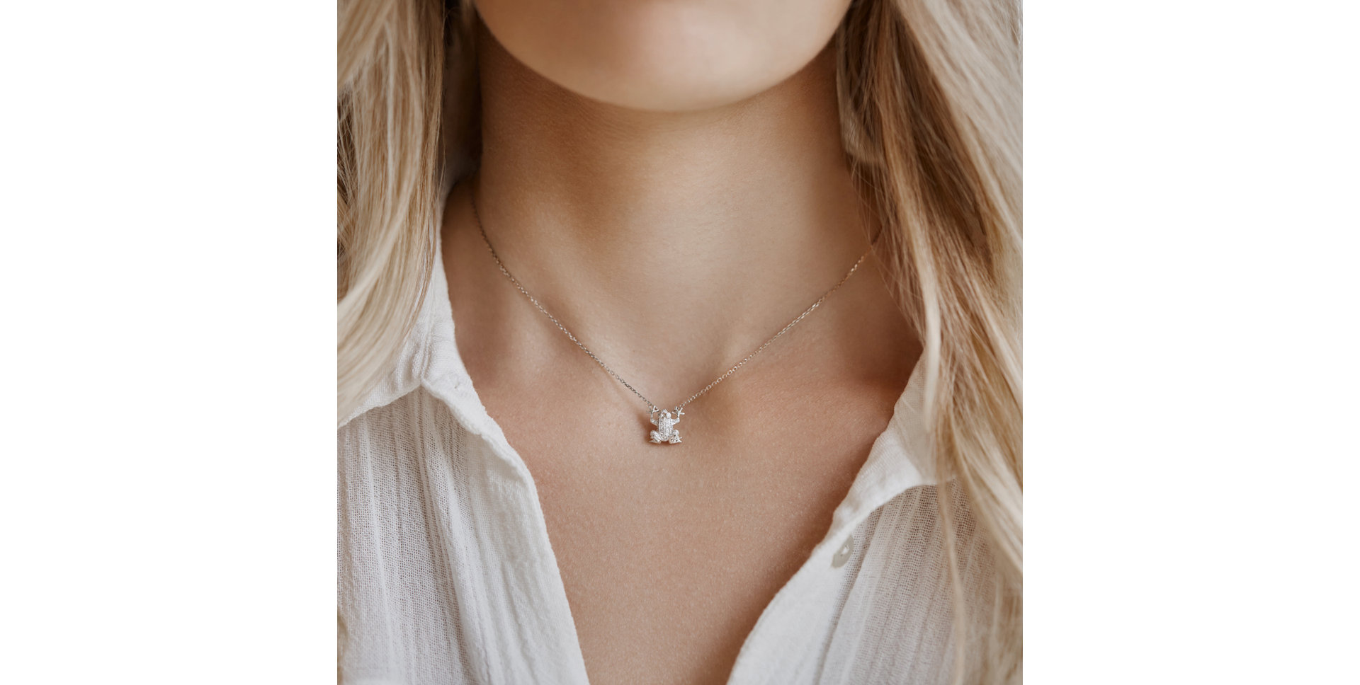 Přívěs s granáty a hnědými diamanty Frog Prince