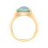 Prsten s chalcedonem tyrkys Bonbon4