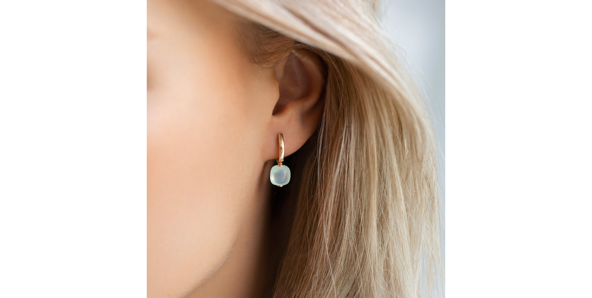 Náušnice s růženínem Bonbon