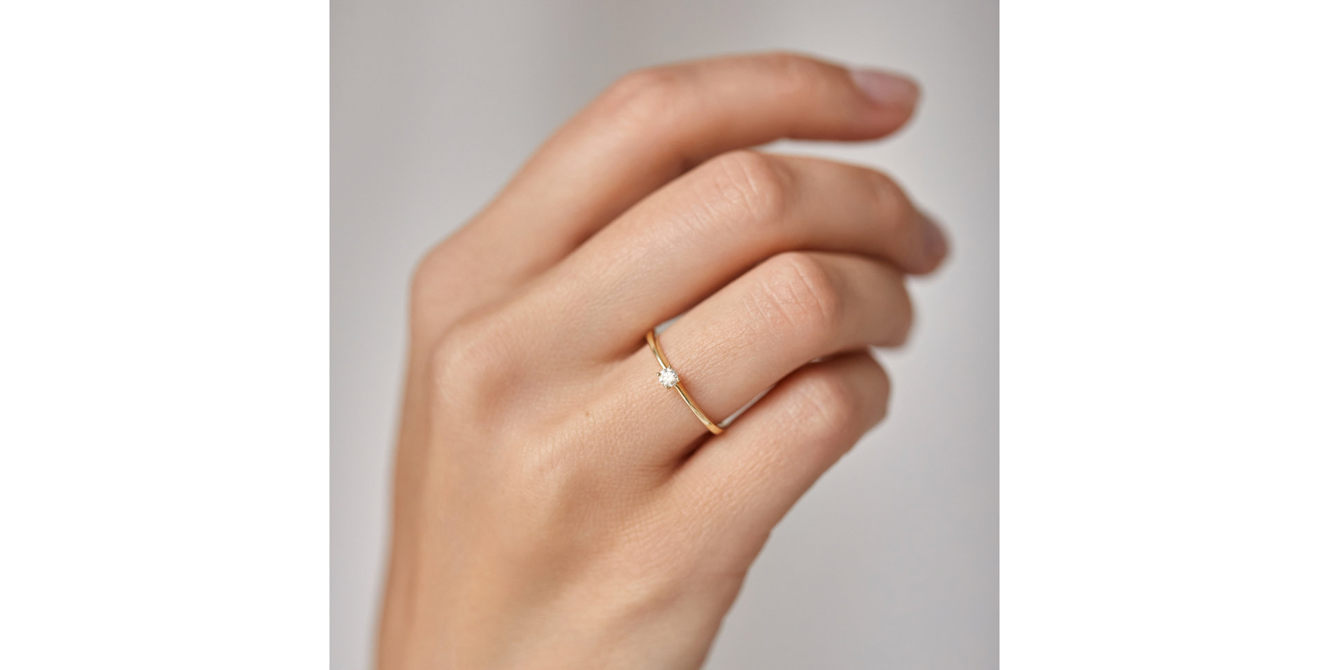 Prsten s diamantem Piece of Love