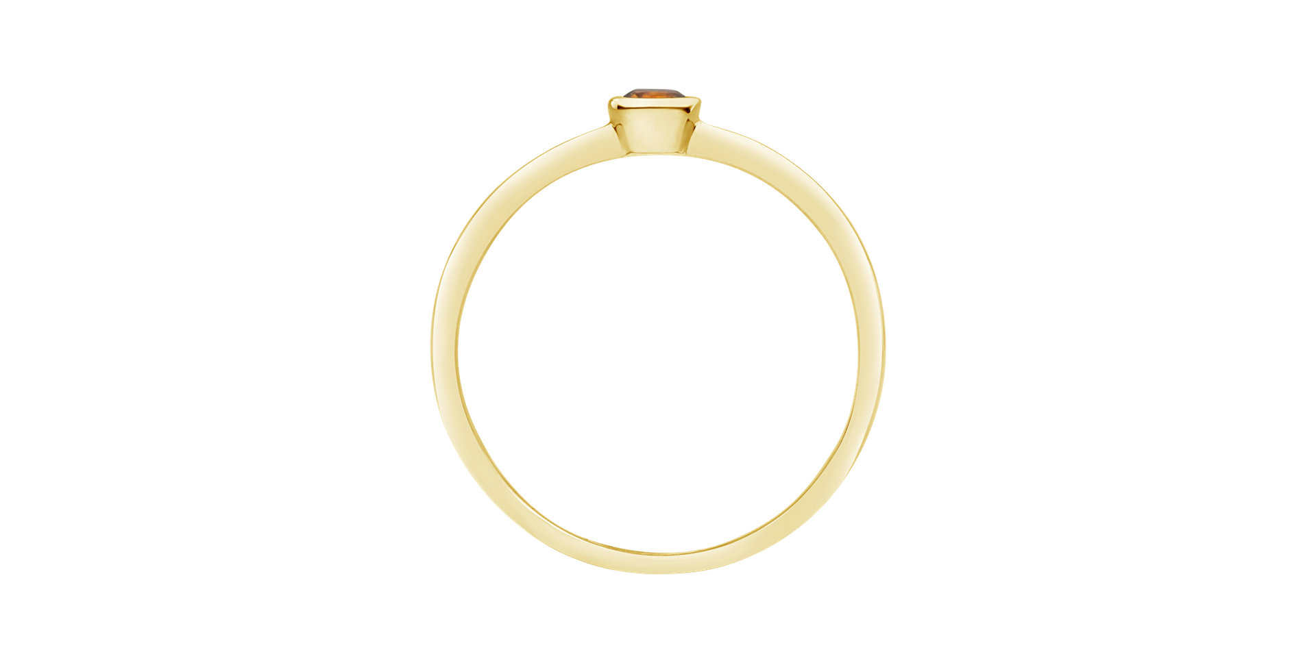 Prsten s citrínem madeira Bonbon