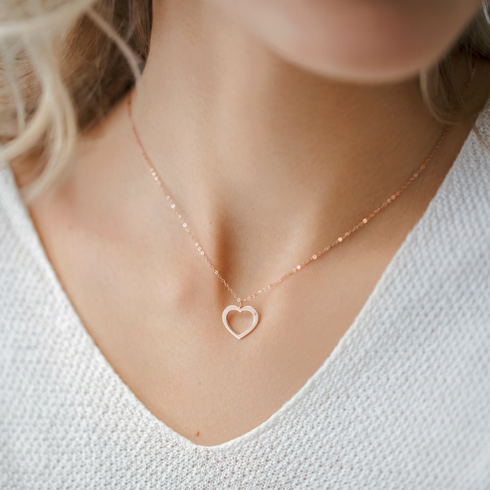 Náhrdelník s diamantem One Heart