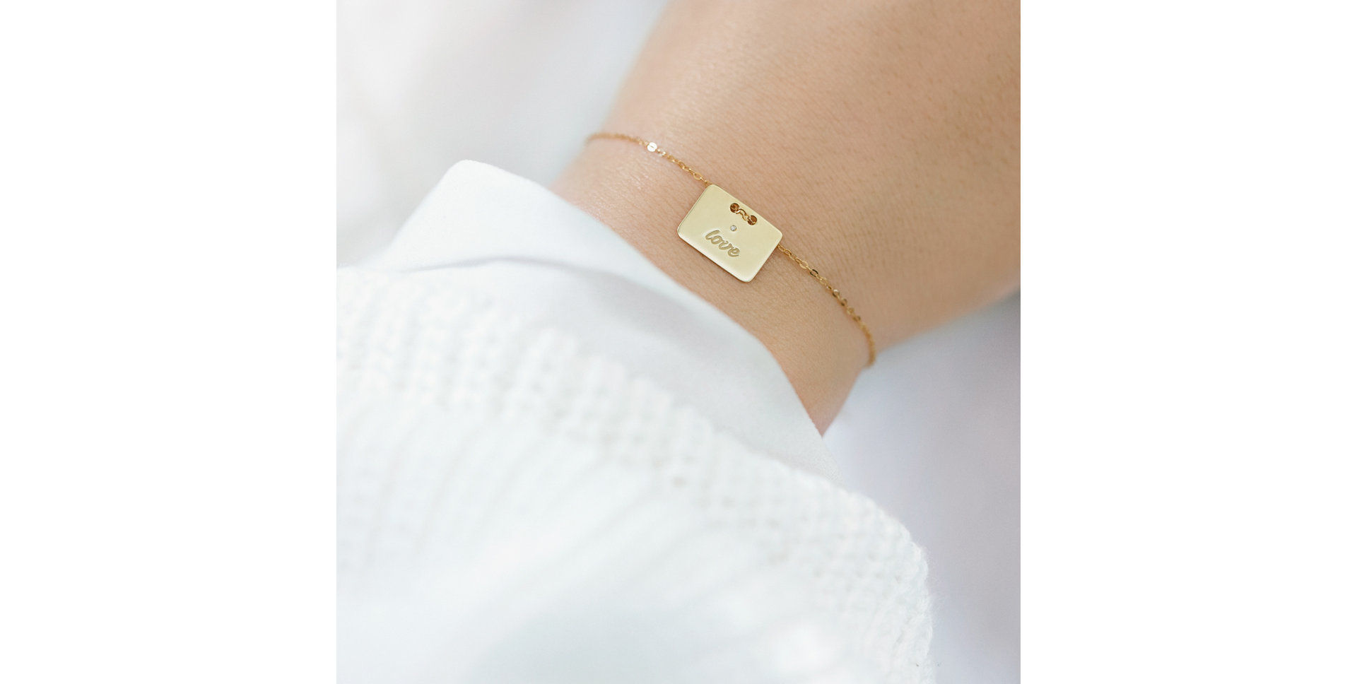 Náramek s diamantem Military