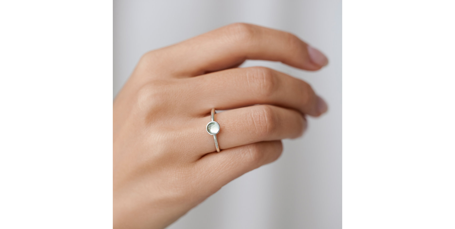 Prsten s topazem swiss Bonbon