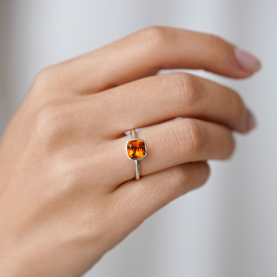 Prsten s citrínem Bonbon