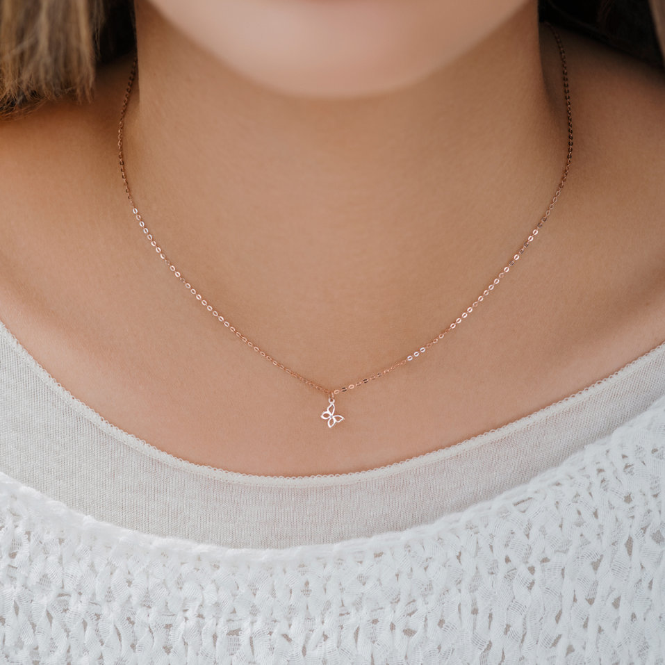 Náhrdelník s diamantem Extraordinary Butterfly